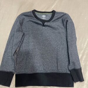 Russell Athletic Kids Heather Gray and Black Sweater